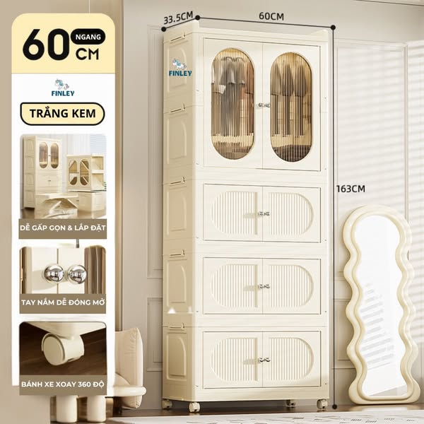 Hướng dẫn lắp đặt tủ gấp gọn FINLEY Leo 4 tầng FL 0147