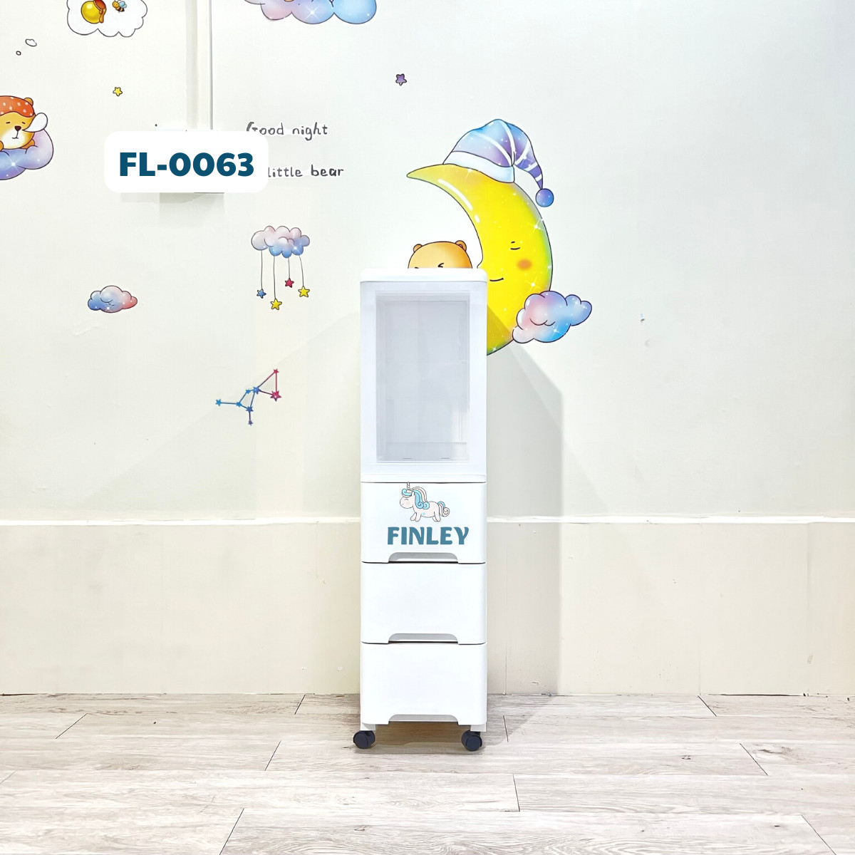 Tủ nhựa nhà bếp - tủ bỉm sữa - nhà tắm gấp gọn Finley liam (4 Tầng)
