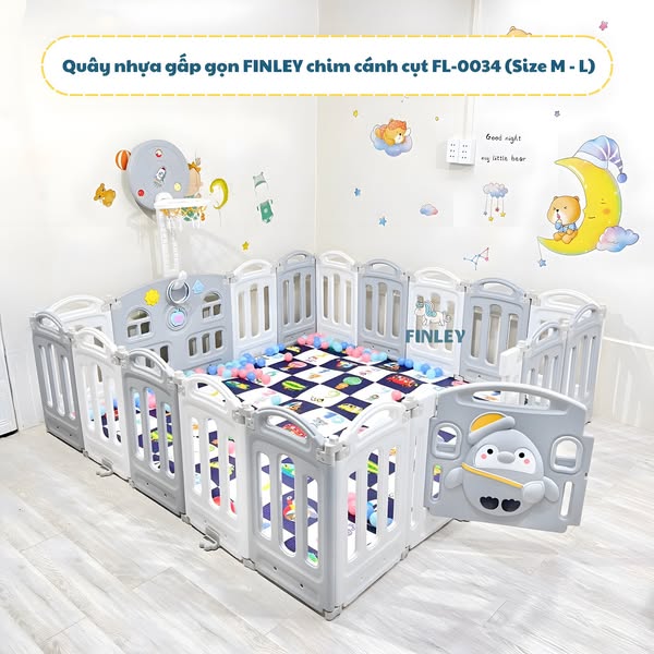 Hướng dẫn lắp đặt Quây nhựa đơn gấp gọn FINLEY chim cánh cụt FL-0034