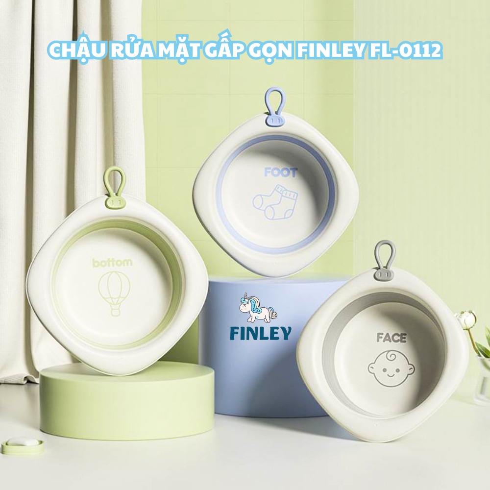 Chậu rửa mặt gấp gọn đa năng tiện dụng FINLEY BABY  (3 Màu)