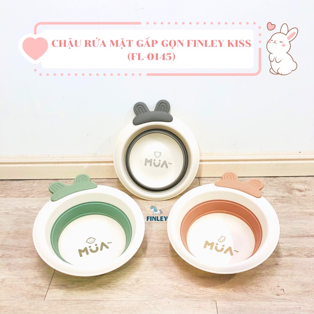 Chậu rửa mặt gấp gọn đa năng tiện dụng KISS cao cấp (3 Màu)