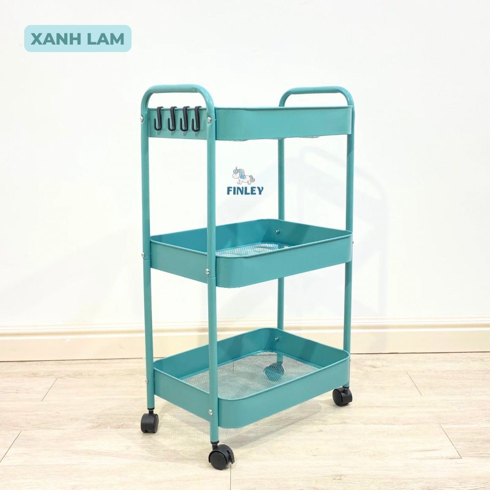 Kệ sắt đa năng - Kệ bỉm đa năng Finley Hoko màu Xanh (3 Tầng)